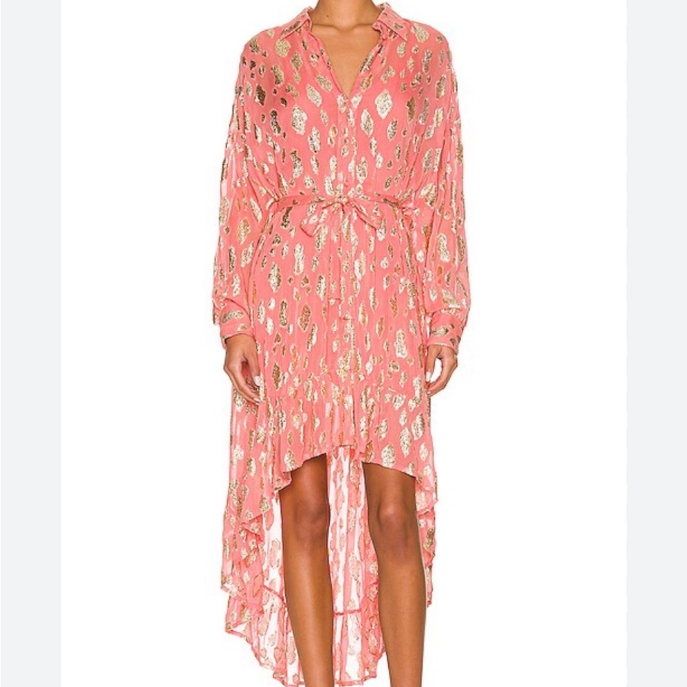 NWT! Azelie Elegant Pink Patterned Women's Dress Azelie